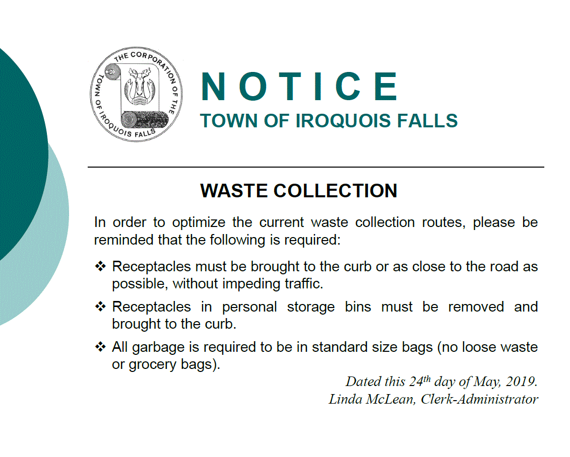 Waste Collection Notice